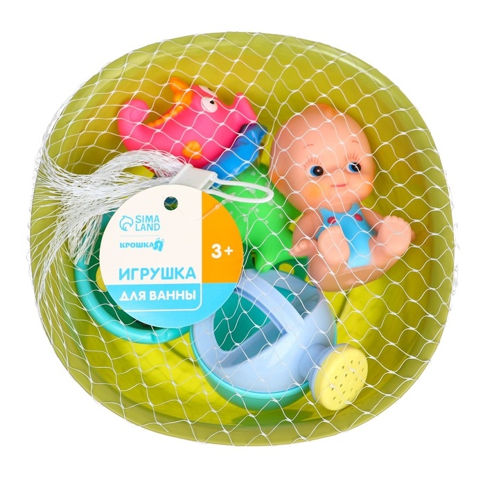 Набор резиновых игрушек для ванны «Игры малыша», с пищалкой, 8 шт, Крошка Я Набор резиновых игрушек для ванны «Игры малыша», с пищалкой, 8 шт, Крошка Я