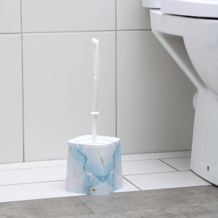 Ёршик для унитаза с подставкой «Акварель», 11,5×11,5×35,5 см Ёршик для унитаза с подставкой «Акварель», 11,5×11,5×35,5 см