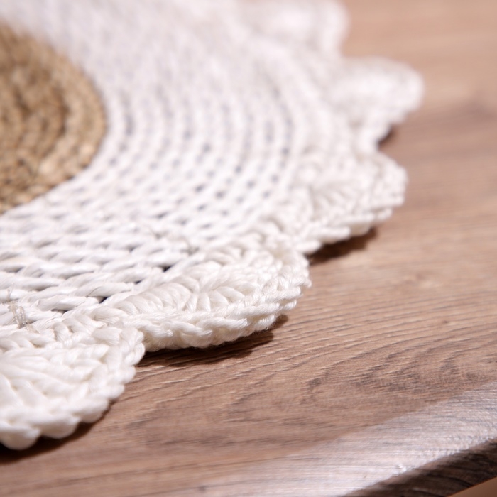 Коврик плетёный круглый 35 см Коврик плетёный круглый 35 см