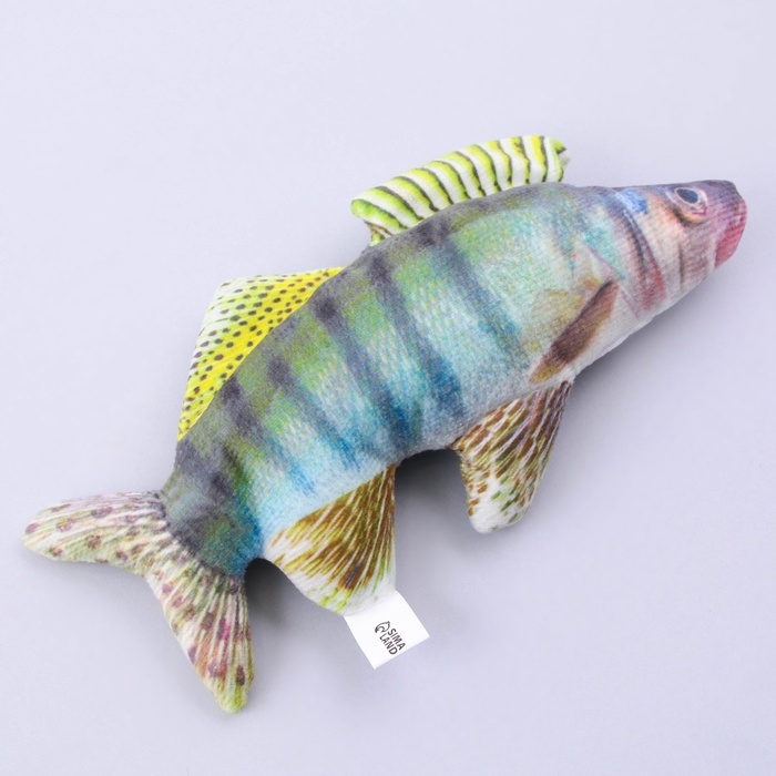 Игрушка для кошек с мятой «Судак» из текстиля, 20 см Игрушка для кошек с мятой «Судак» из текстиля, 20 см