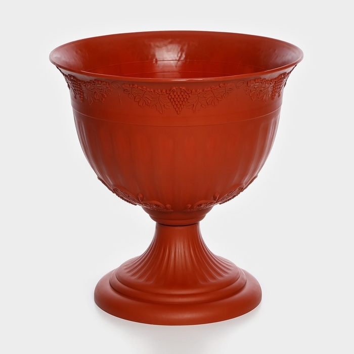 Кашпо уличное на ножке «Ангара», 8 л, цвет терракотовый Кашпо уличное на ножке «Ангара», 8 л, цвет терракотовый