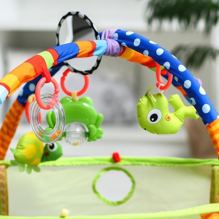 Развивающий коврик 3 в 1 «Черепаха», 30 цветных шариков, 4 игрушки Развивающий коврик 3 в 1 «Черепаха», 30 цветных шариков, 4 игрушки