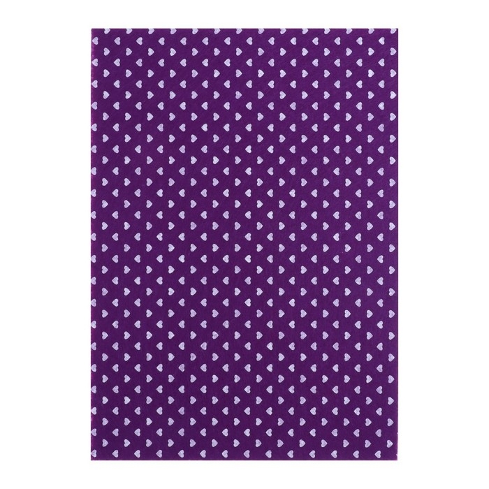 Фетр цветной мягкий с рисунком A4 deVENTE. Hearts 5 цветов, 5 листов, толщина 2 мм Фетр цветной мягкий с рисунком A4 deVENTE. Hearts 5 цветов, 5 листов, толщина 2 мм