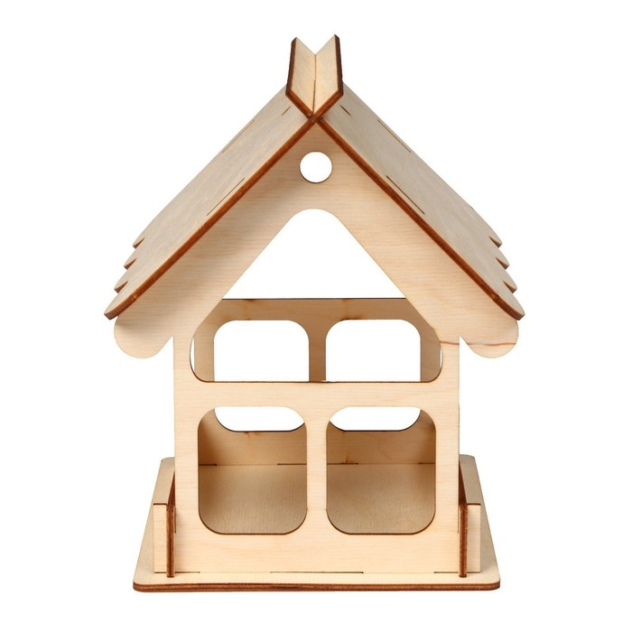 Деревянная кормушка-конструктор для птиц «Домик» своими руками, 12 × 17.5 × 14.5 см, Greengo Деревянная кормушка-конструктор для птиц «Домик» своими руками, 12 × 17.5 × 14.5 см, Greengo