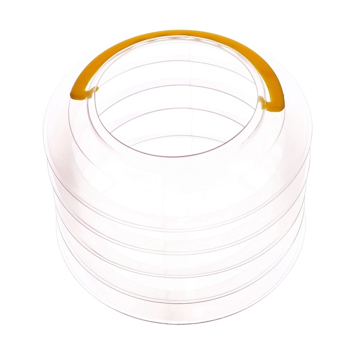 Стакан для кистей складной d=6 см, с губкой, прозрачный с ручкой Стакан для кистей складной d=6 см, с губкой, прозрачный с ручкой