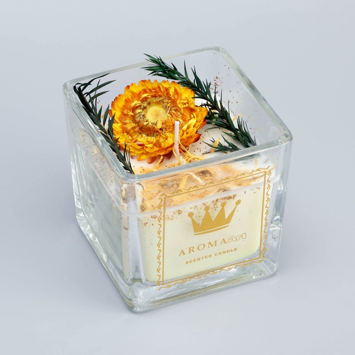 Свеча ароматическая  Свеча ароматическая "Aroma Art", страстная самба, квадратная, 8х10,5 см