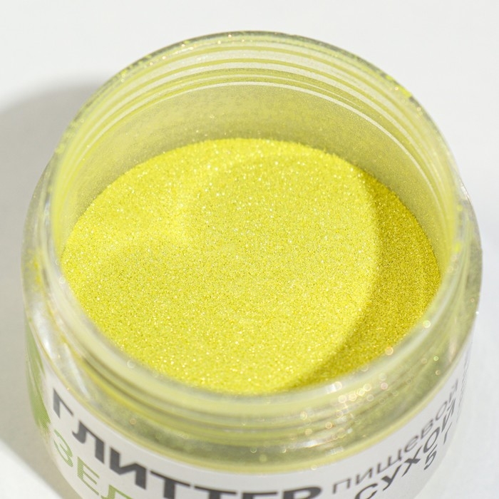 Новый год. Глиттер кандурин пищевой КондиМир "Зеленый", фракция 30-150 µm, 5 г Новый год. Глиттер кандурин пищевой КондиМир "Зеленый", фракция 30-150 µm, 5 г