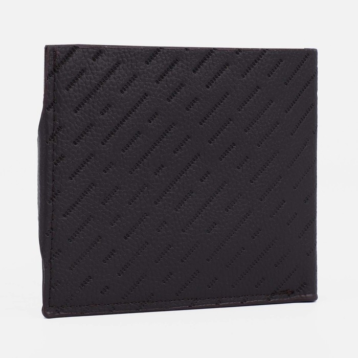 Портмоне мужское на магните, отдел для купюр, для монет, для карт, цвет тёмно-коричневый Портмоне мужское на магните, отдел для купюр, для монет, для карт, цвет тёмно-коричневый