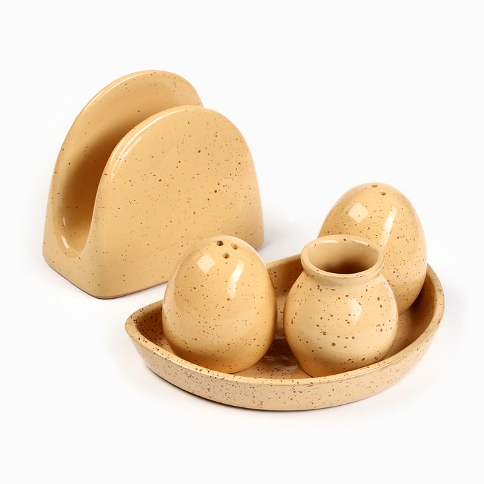 Набор для специй Набор для специй "Премиум Кватро" 5 предметов, каракум