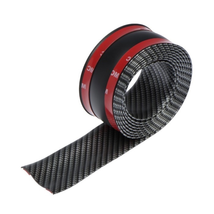 Защитная накладка на порог автомобиля TORSO, самоклеящаяся, карбон, 5х250 см Защитная накладка на порог автомобиля TORSO, самоклеящаяся, карбон, 5х250 см