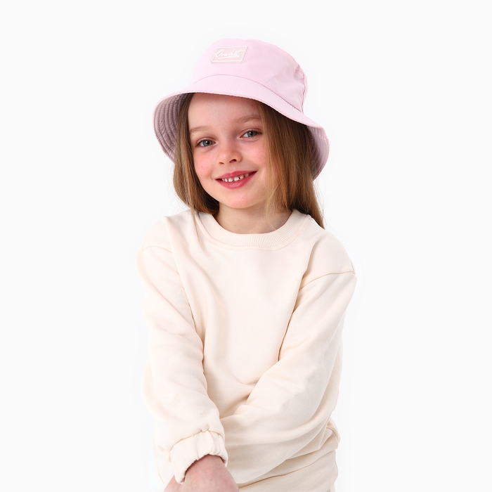 Панама детская для девочки, цвет розовый, р-р 48-50 Панама детская для девочки, цвет розовый, р-р 48-50