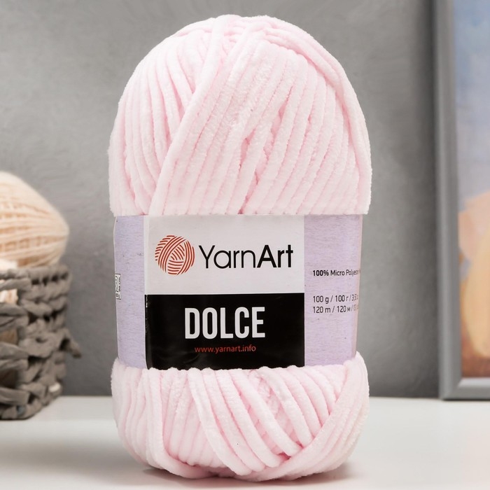 Пряжа Пряжа "Dolce" 100% микрополиэстер 120м/100гр (781 телесный)