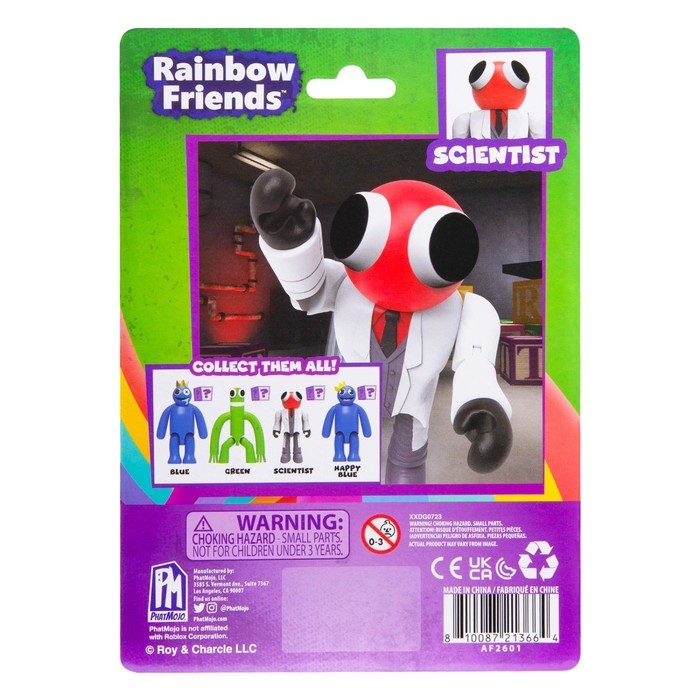 Фигурка Roblox Rainbow Friends Scientist, 13 см, 6+ Фигурка Roblox Rainbow Friends Scientist, 13 см, 6+