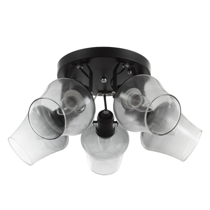 Люстра Люстра "Илария" 5xЕ27 40Вт черный 35х35х20 см BayerLux