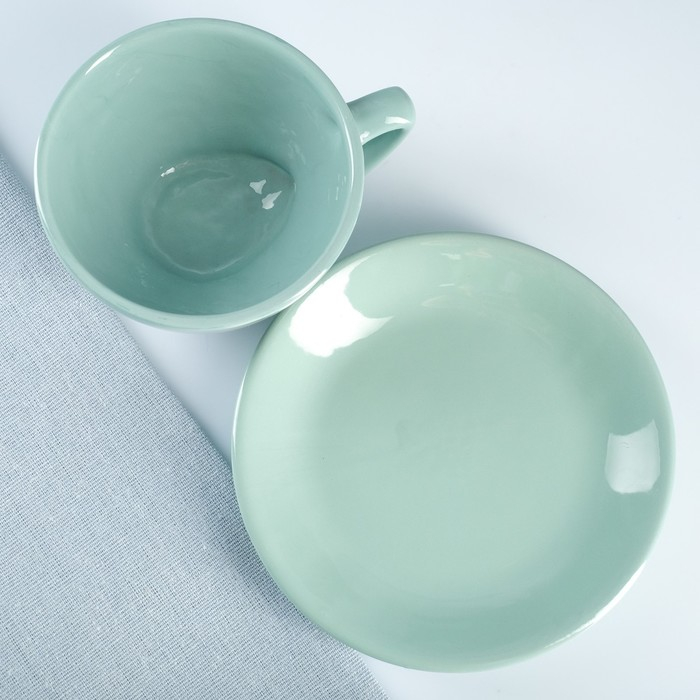 Чайная пара Чайная пара "Элегант" 0,25л / 11х6,5см + блюдце 15см, скандинавия