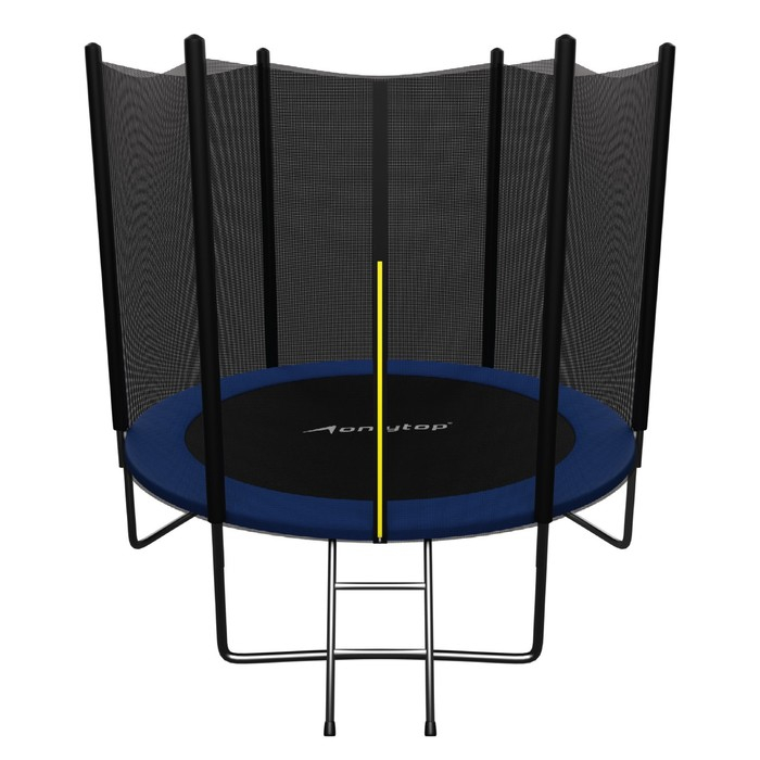 Батут ONLYTOP, d=244 см, высота сетки 173 см, с лестницей, цвет синий Батут ONLYTOP, d=244 см, высота сетки 173 см, с лестницей, цвет синий