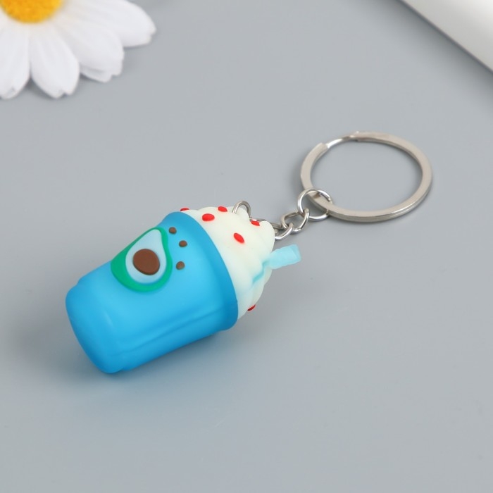 Брелок резина  Брелок резина "Фруктовый лимонад" МИКС 4,7х3х3 см