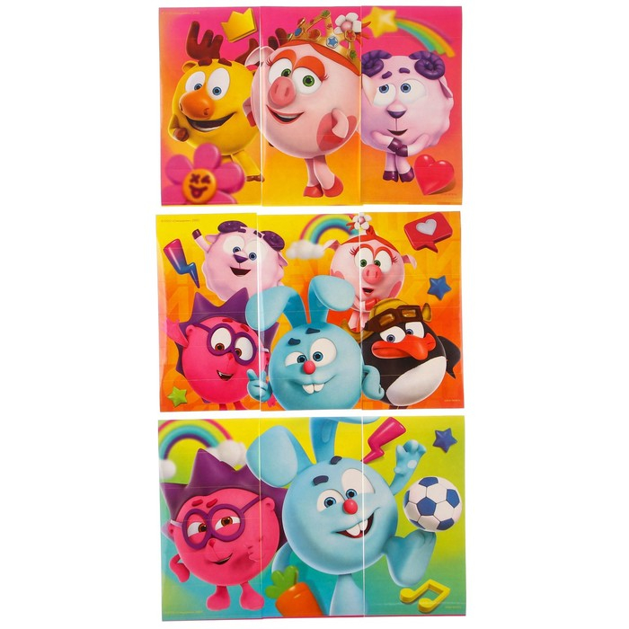 Падающая башня + пазлы, Смешарики Падающая башня + пазлы, Смешарики