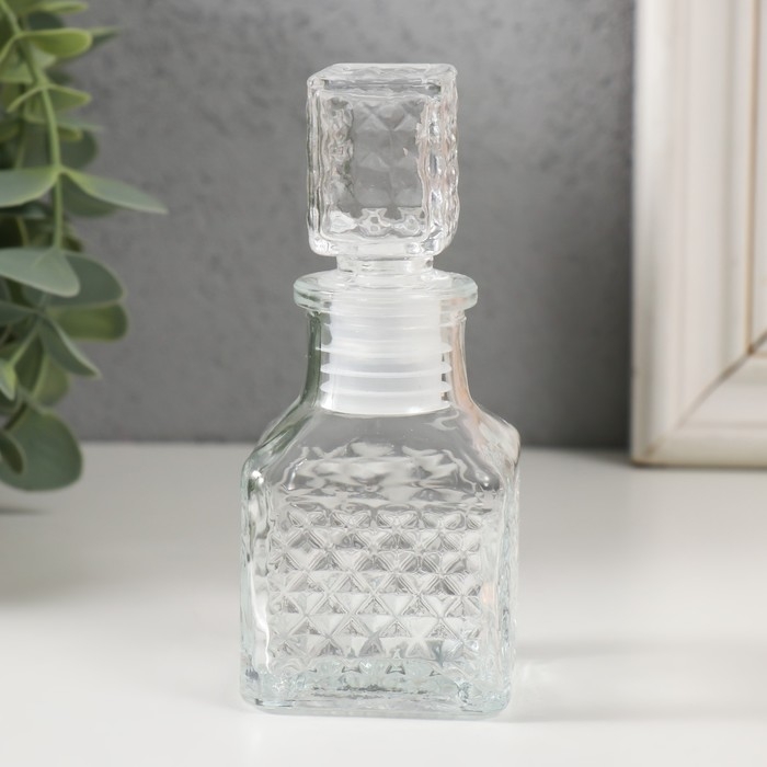 Диффузор для эфирных масел с крышкой Диффузор для эфирных масел с крышкой "Ромбики" 50 мл прозрачный 4.5х4.5х10,5 см