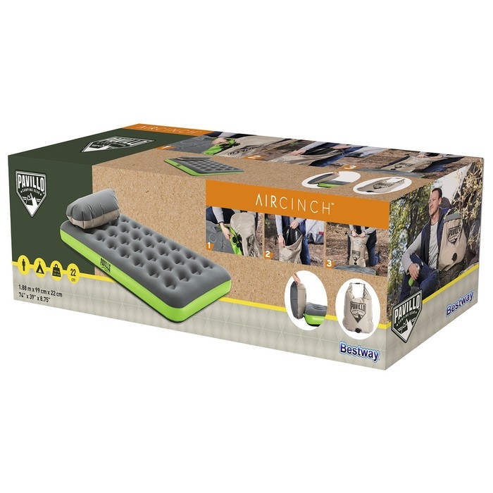 Матрас надувной Roll & Relax, 188 х 99 х 22 см, 67619 Bestway Матрас надувной Roll & Relax, 188 х 99 х 22 см, 67619 Bestway