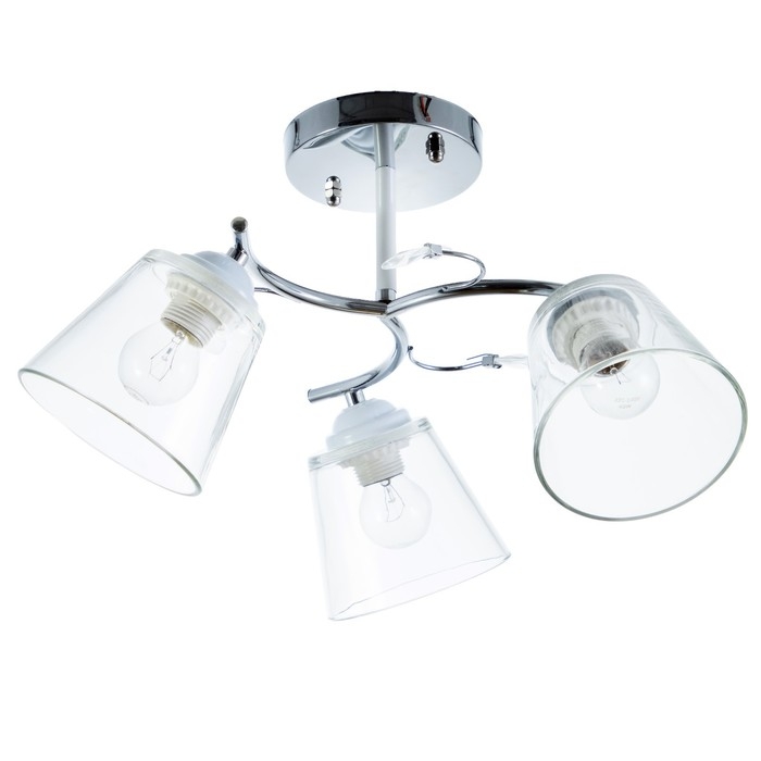 Люстра Люстра "Аиша" 3хЕ27 40Вт хром 50х50х27 см BayerLux