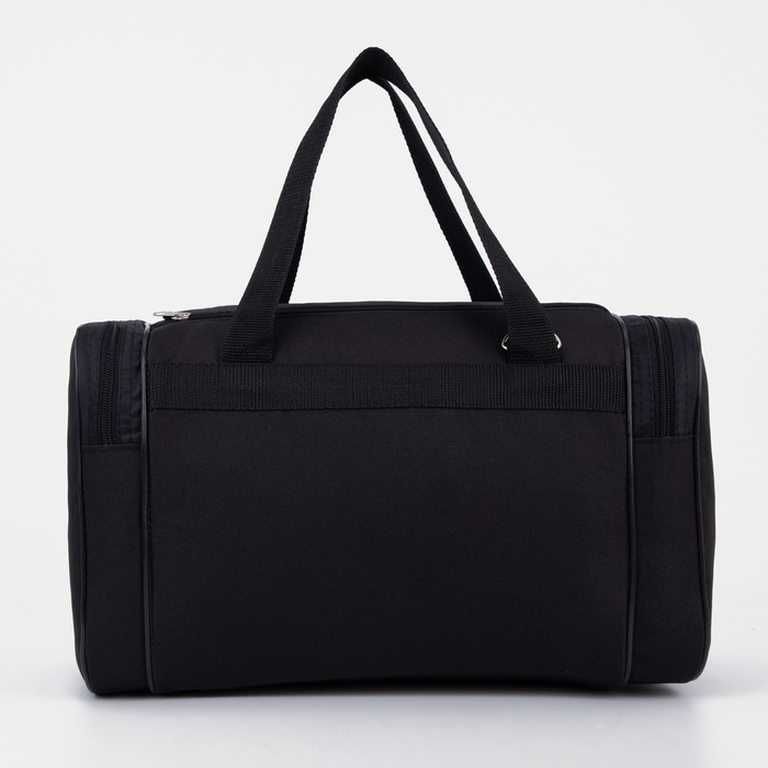 Сумка спортивная на молнии, 3 наружных кармана, маленький размер, цвет чёрный Сумка спортивная на молнии, 3 наружных кармана, маленький размер, цвет чёрный