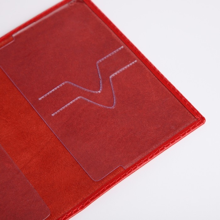 Обложка для паспорта, цвет красный