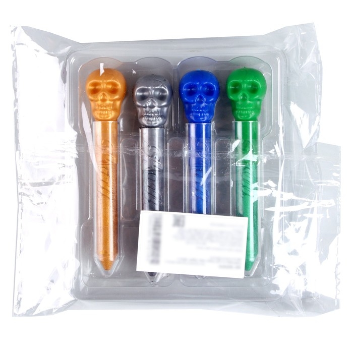 Грим-карандаш для лица и тела &laquo;Череп&raquo;, набор 4 цвета, в пакете