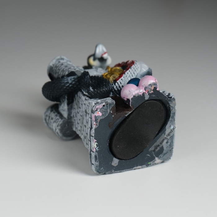 Копилка полистоун Копилка полистоун "Змея тёмная на башне" 7х6,5х10,3 см