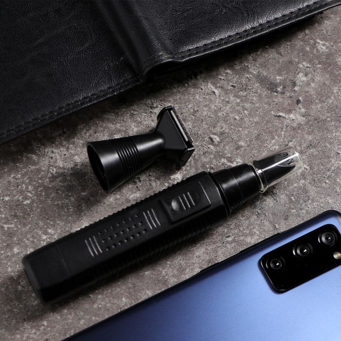 Триммер для волос и бороды Luazon LTRI-13, 2 насадки, 1*АА (не в комплекте), чёрный Триммер для волос и бороды Luazon LTRI-13, 2 насадки, 1*АА (не в комплекте), чёрный