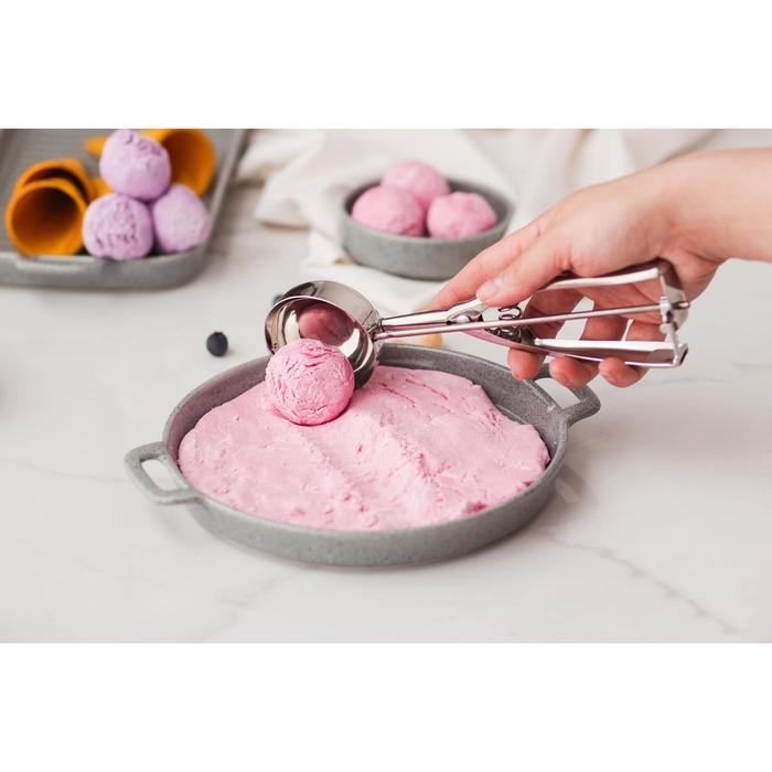 Ложка для мороженого Доляна, 22 см, 50 мл, цвет хромированный Ложка для мороженого Доляна, 22 см, 50 мл, цвет хромированный