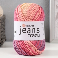 Пряжа "Jeans crazy" 55% хлопок, 45% акрил 160м/50гр (8206  принт)