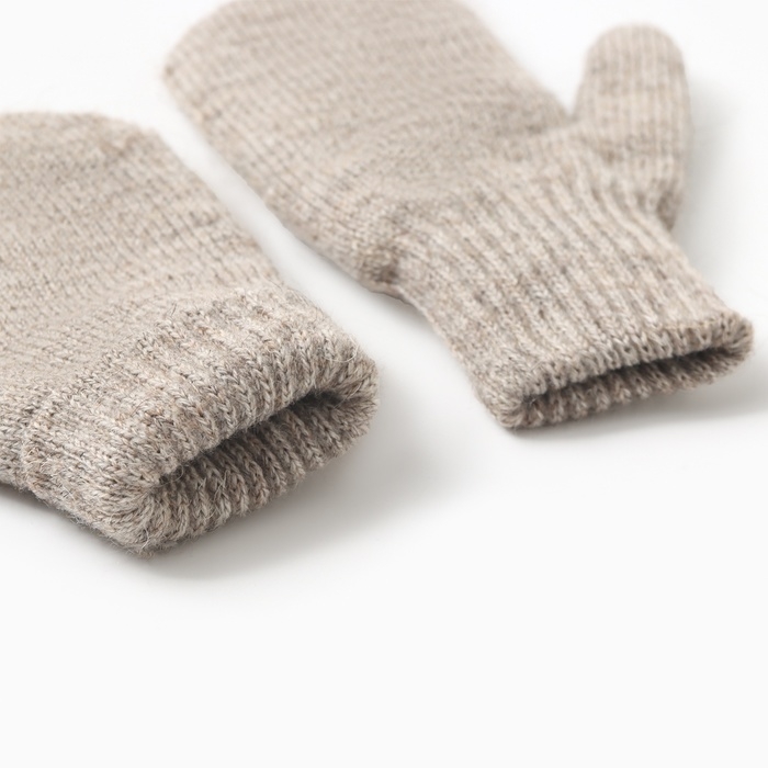 Варежки детские из монгольская шерсти, цвет серый, р-р 10 Варежки детские из монгольская шерсти, цвет серый, р-р 10