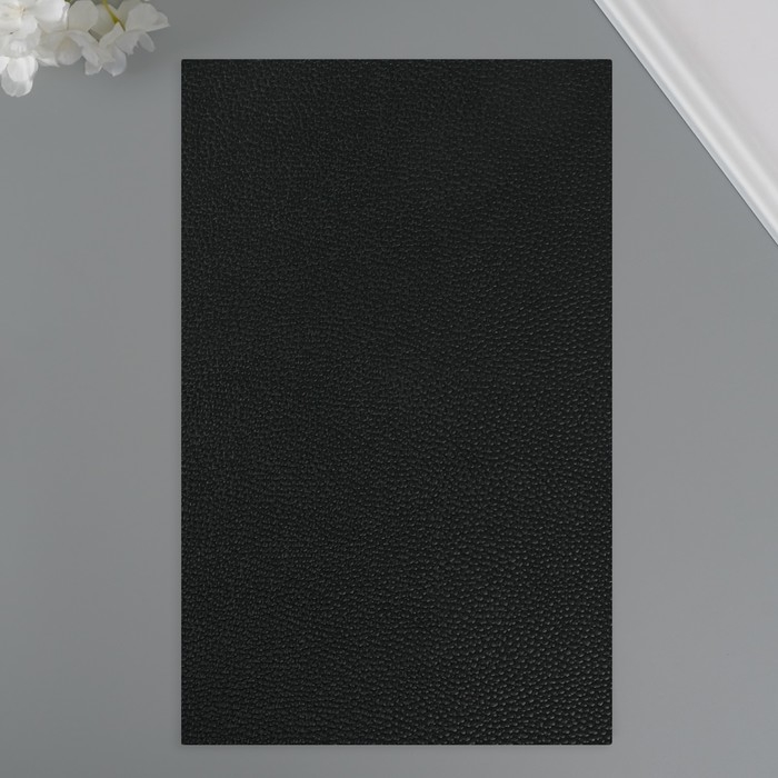 Лист для творчества иск.кожа Лист для творчества иск.кожа "Рисунок Личи" чёрный лист 33х20 см толщина 1 мм