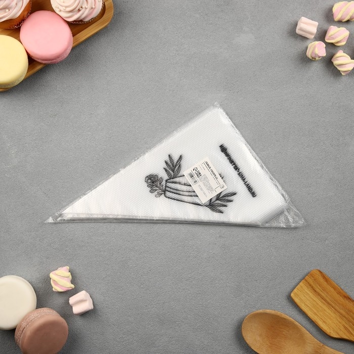 Кондитерские мешки «Тортик», (S) 30 х 16 см, 50 шт Кондитерские мешки «Тортик», (S) 30 х 16 см, 50 шт