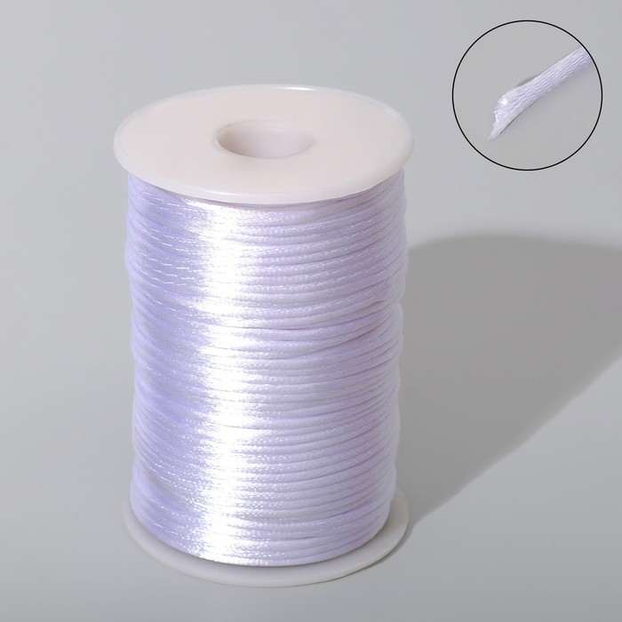 Шнур нейлоновый d=2 мм, L=100 м, цвет белый Шнур нейлоновый d=2 мм, L=100 м, цвет белый