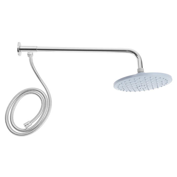 Душевая система ZEIN Z1011, верхняя душевая лейка, гибкий шланг, нержавеющая сталь, хром Душевая система ZEIN Z1011, верхняя душевая лейка, гибкий шланг, нержавеющая сталь, хром