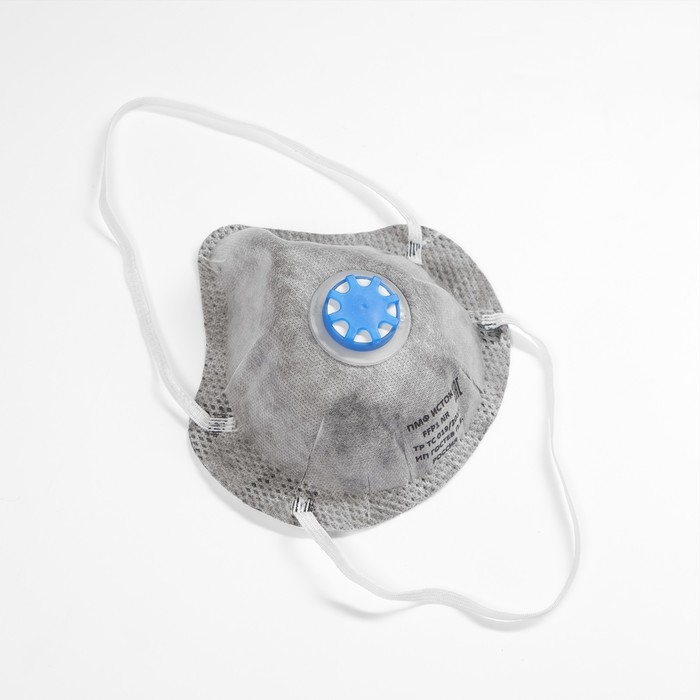 Полумаска фильтрующая, формованная с клапаном и угольным слоем, FFP1 Полумаска фильтрующая, формованная с клапаном и угольным слоем, FFP1