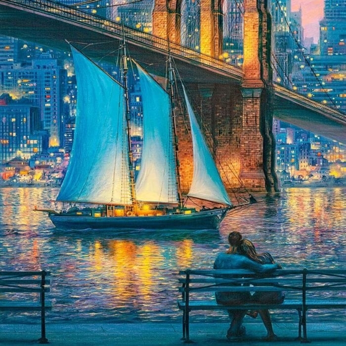 Пазл «Романтический вечер в Нью-Йорке», 1000 элементов Пазл «Романтический вечер в Нью-Йорке», 1000 элементов