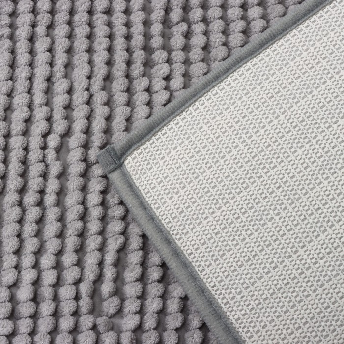 Коврик для дома Доляна «Букли», 40×60 см, цвет светло-серый Коврик для дома Доляна «Букли», 40×60 см, цвет светло-серый