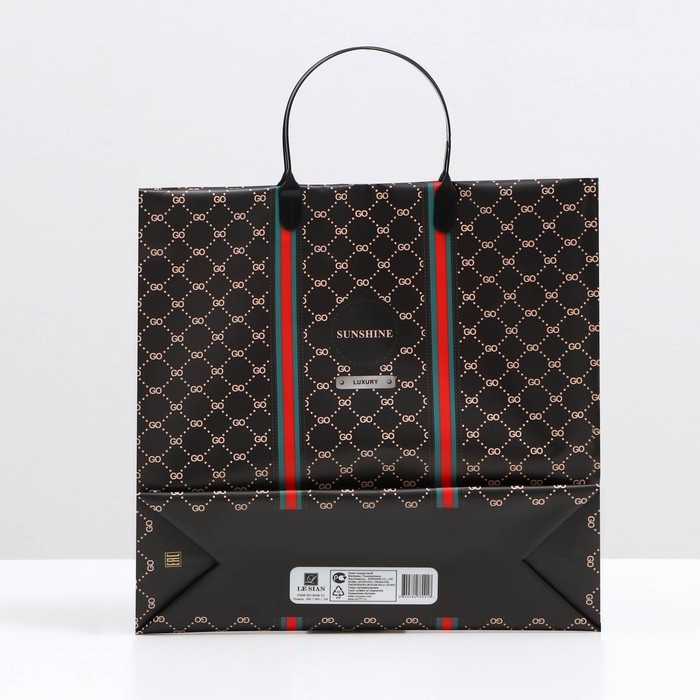 Пакет  Пакет "Гуччи", мягкий пластик, 30 x 30 см, 120 мкм