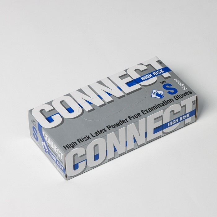 Перчатки латексные High Risk, смотровые, нестерильные, размер S, 50 шт/уп (25 пар), цвет синий Перчатки латексные High Risk, смотровые, нестерильные, размер S, 50 шт/уп (25 пар), цвет синий