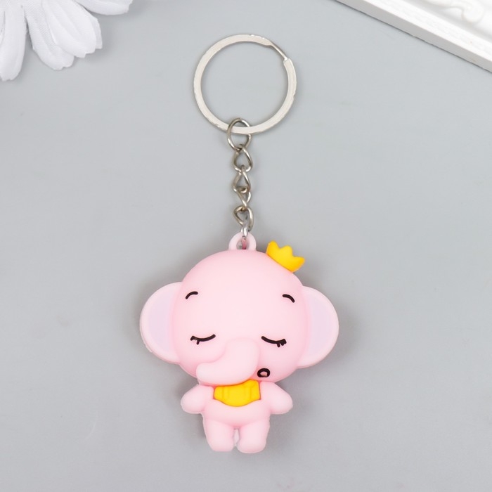 Брелок резина Брелок резина "Маленький слонёнок в короне" МИКС 10,5х4,5 см