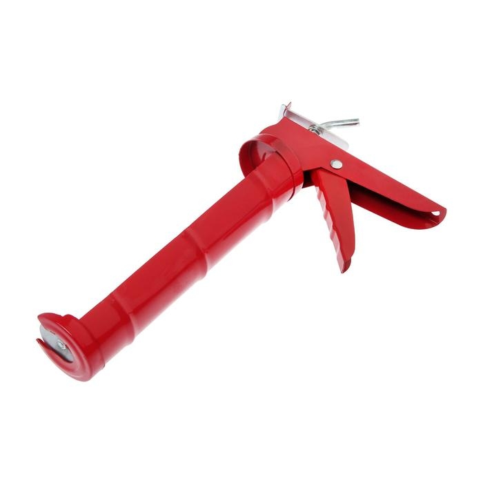 Пистолет для герметика ЛОМ, полуоткрытый, круглый шток, 225 мм Пистолет для герметика ЛОМ, полуоткрытый, круглый шток, 225 мм