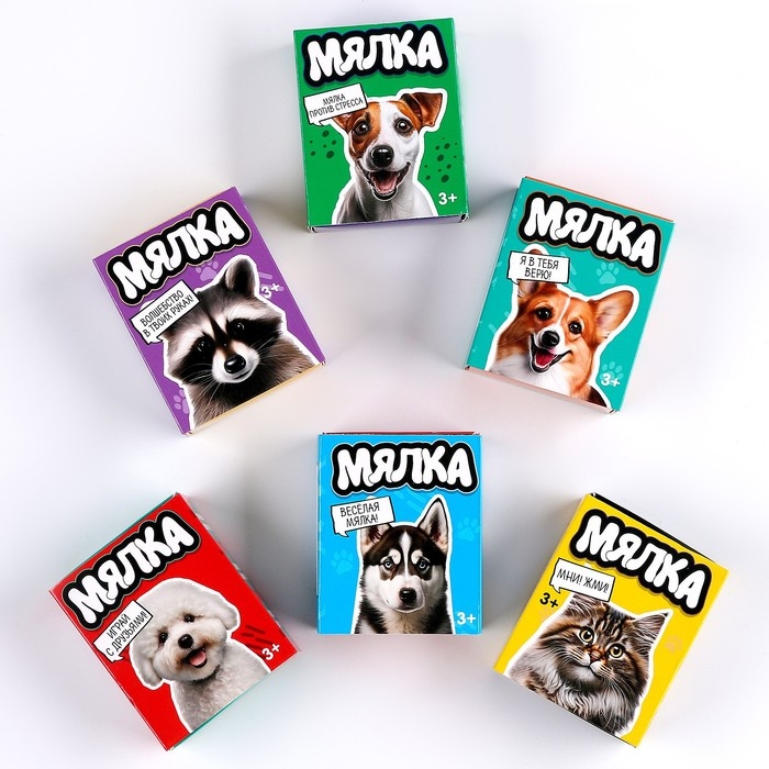 Антистресс сквиш мялка в коробочке «Животные» Антистресс сквиш мялка в коробочке «Животные»