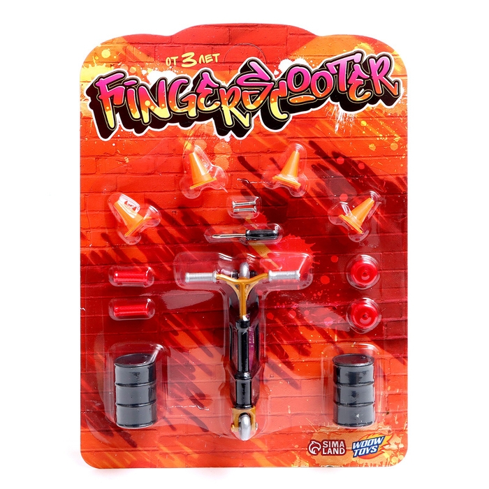 Набор пальчиковый самокат и аксессуары, МИКС Набор пальчиковый самокат и аксессуары, МИКС