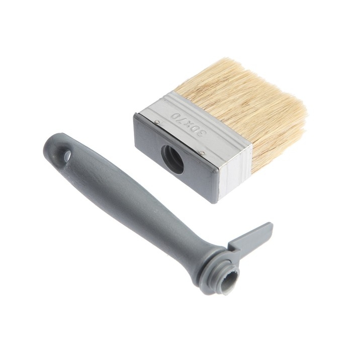 Кисть-макловица ТУНДРА, натуральная щетина, пластиковая рукоятка, 30х70 мм Кисть-макловица ТУНДРА, натуральная щетина, пластиковая рукоятка, 30х70 мм