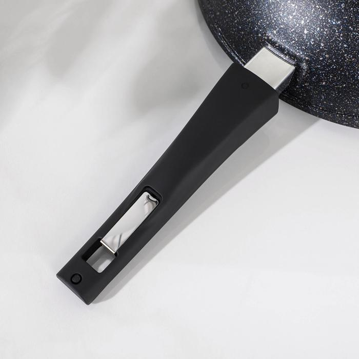 Сковорода «Гранит Star», d=28 см, съёмная ручка, антипригарное покрытие, тёмно-синий Сковорода «Гранит Star», d=28 см, съёмная ручка, антипригарное покрытие, тёмно-синий