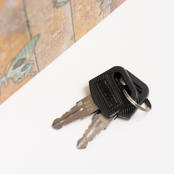 Шкатулка книга пластик, металл "Бабочки пэчворк" 5,5х12х18 см