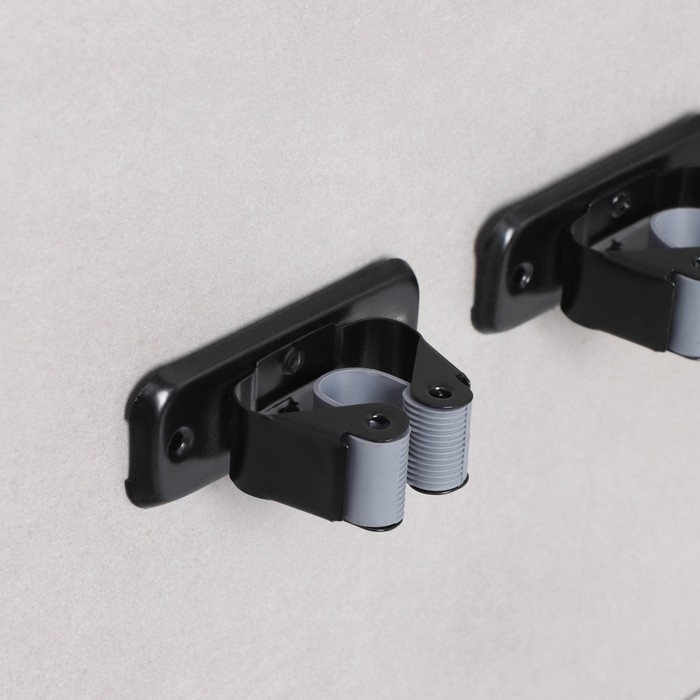 Держатель для швабр Доляна, 2 шт, 8,5×3×4,5 см Держатель для швабр Доляна, 2 шт, 8,5×3×4,5 см